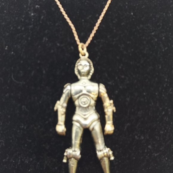 Star Wars Vintage C3PO Pendant w/ chain 1977. A Nostalgic Piece to Collect! - Picture 2 of 14